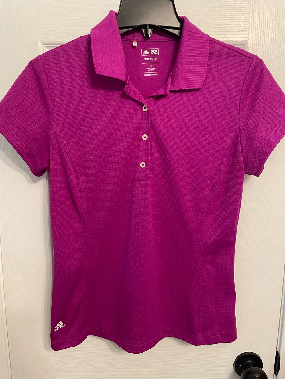 Women’s Adidas Climalite short sleeve collared golf shirt